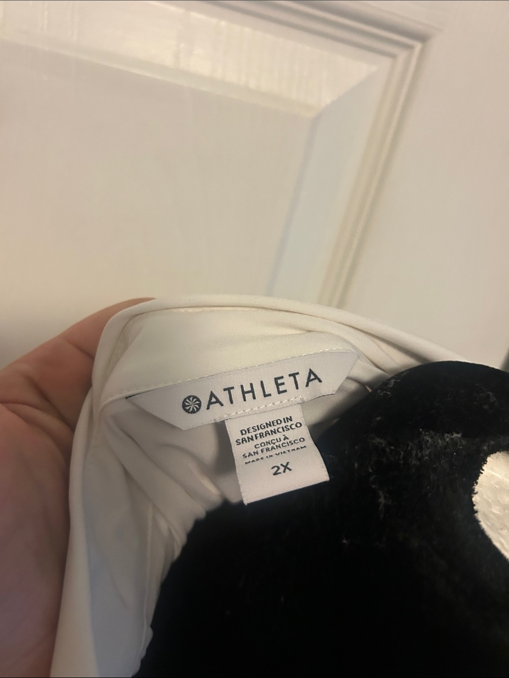 Athleta Cream Sleeveless Button-Front Tunic Top - Picture 2 of 5